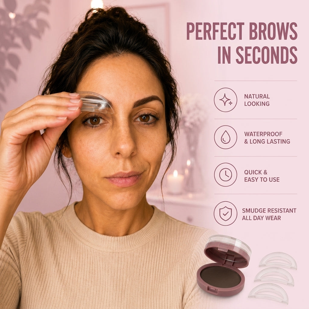 BrowStamp Eyebrow Stamp Kit | Fuller Natural Brows in Seconds