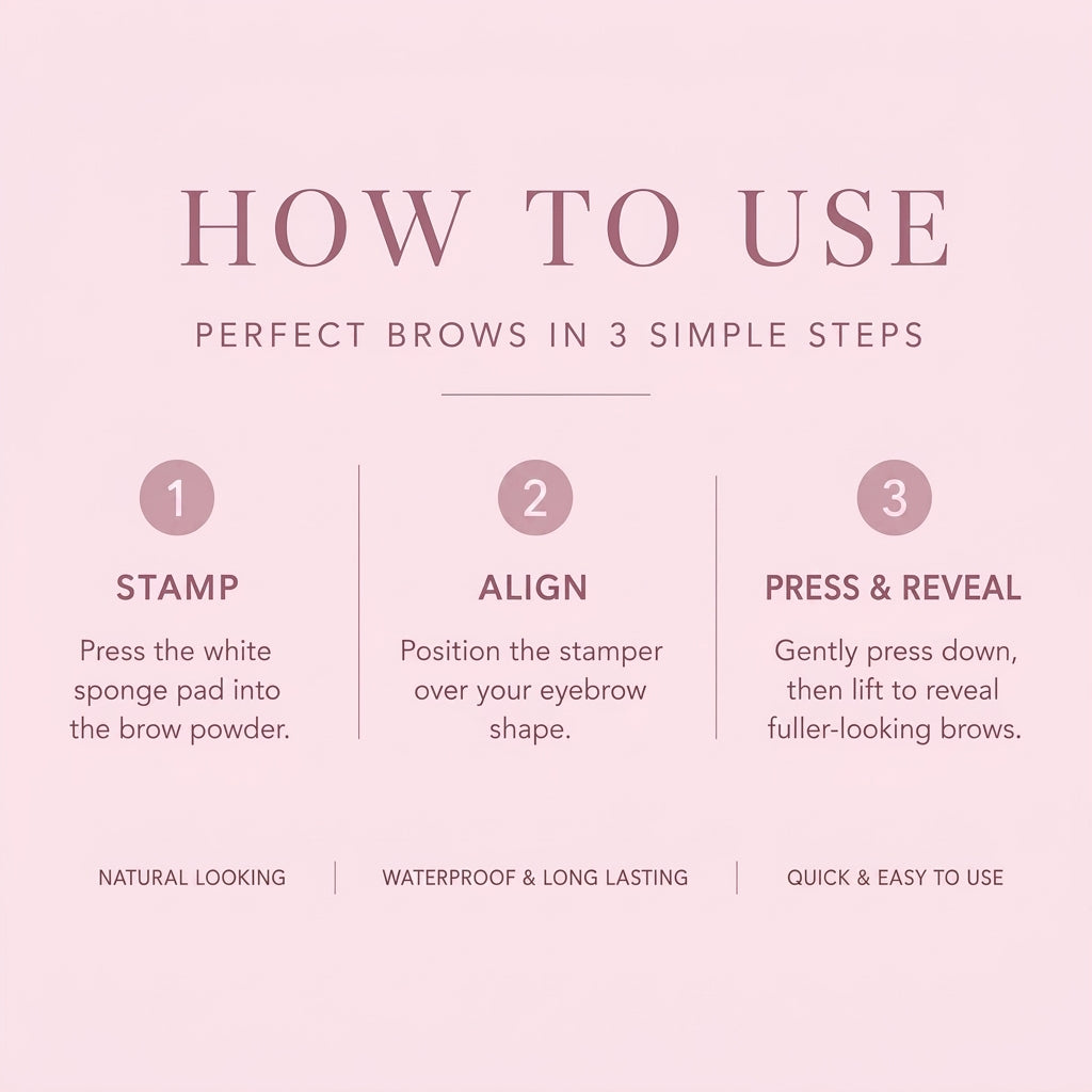 BrowStamp Eyebrow Stamp Kit | Fuller Natural Brows in Seconds
